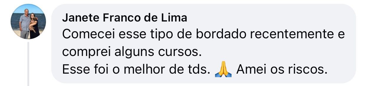 Depoimento de Janete Franco de Lima: foi o melhor curso que comprou